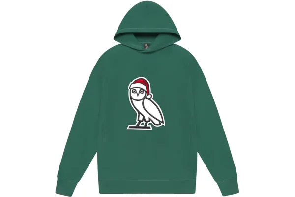 OVO Holiday Owl Hoodie (FW21) Green